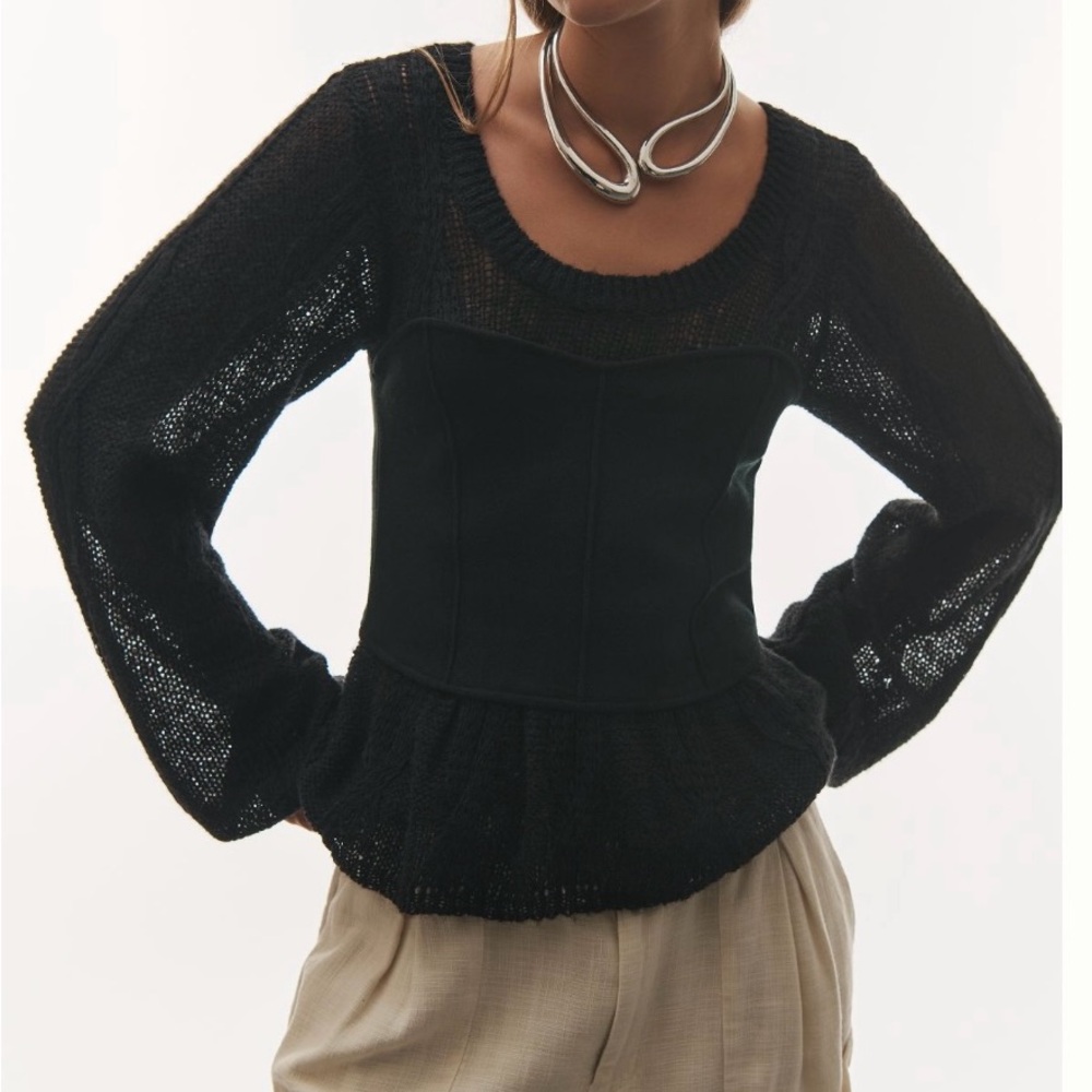 By Anthropologie Corset
Twofer Sweater